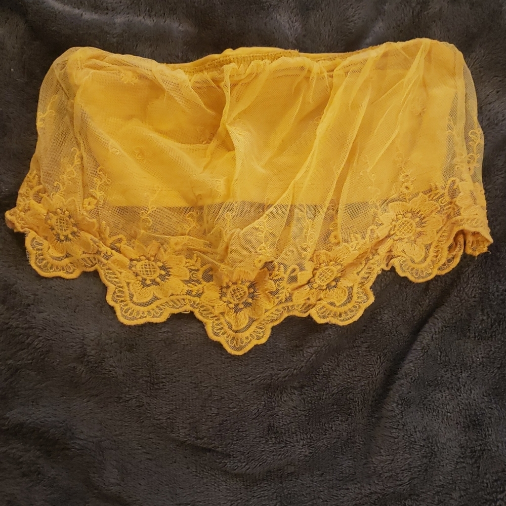 Golden Bandeau Top